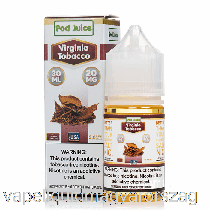 Virginia Dohány - Hüvelylé - 30 Ml 55 Mg-os Vape Toll